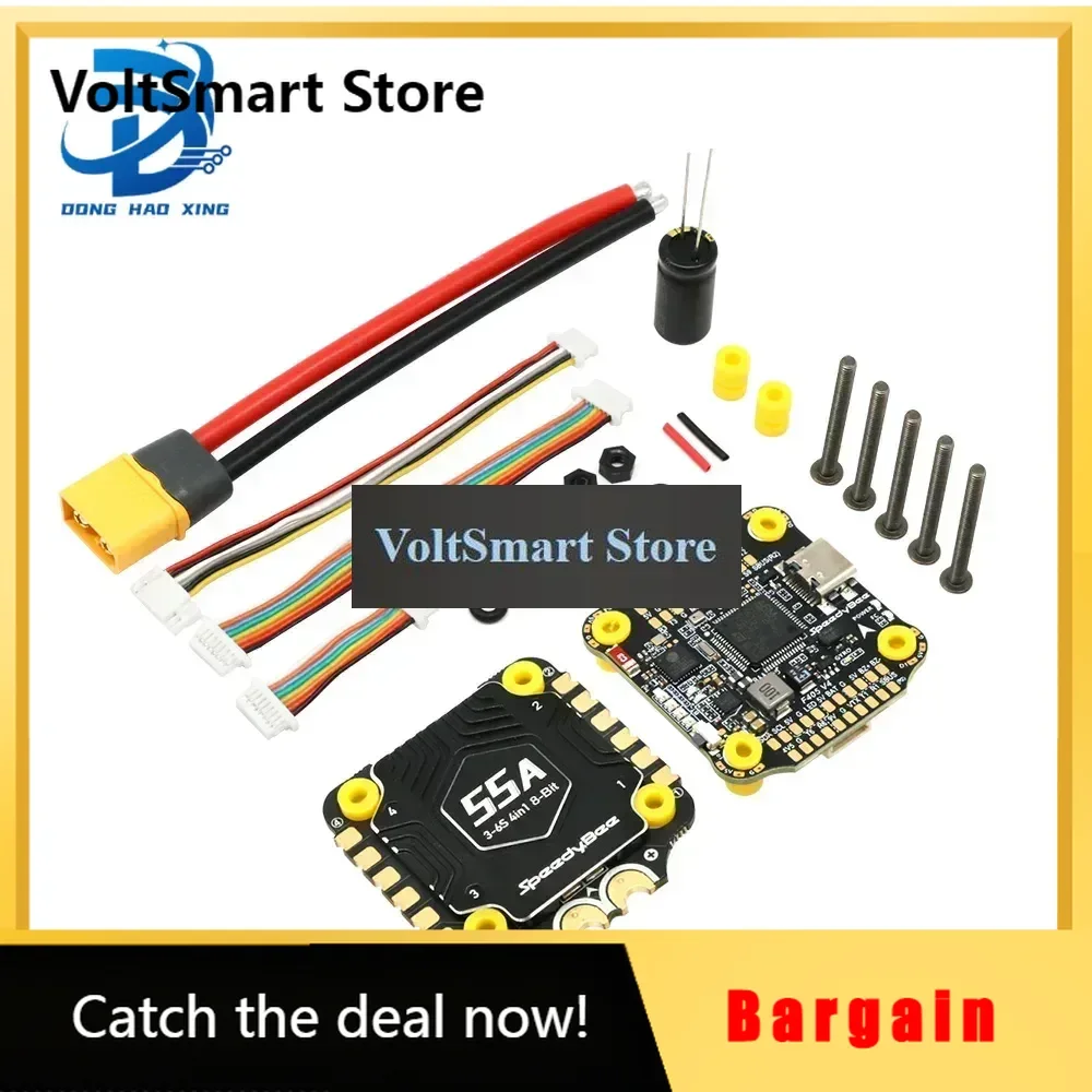VoltS1pcs For Speedybee F405 V4 Stack BLS 55A 4-in-1 ESC&FC RC INAV Betaflight Configure Bluetooth 3-6S 5-8 Inch Frame Drone Par