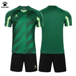 Kelme Football Suit Summer Outdoor Running Training Fitness Short Sleeve Shorts Breathable Two Piece Set