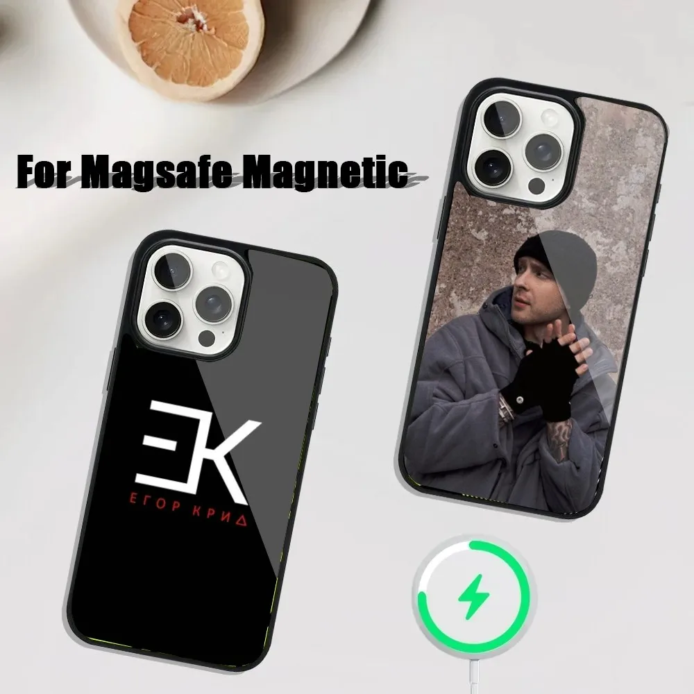 

Rapper Egor Kreed EK Phone Case For iPhone 16,15,14,13,12,11,Plus,Pro,Max Mini Magsafe Magnetic Wireless Charging