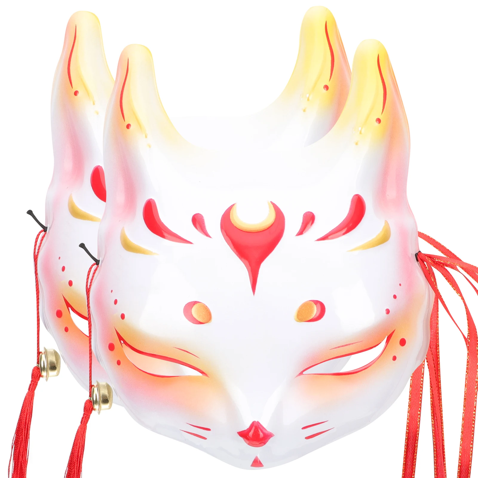 

2 шт., Хэллоуин, лиса, стиль, вечерние, косплей, ПВХ, половина лица, сценическое представление, декоративные маски, фестиваль, розыгрыш, костюм, маска, лицо животного