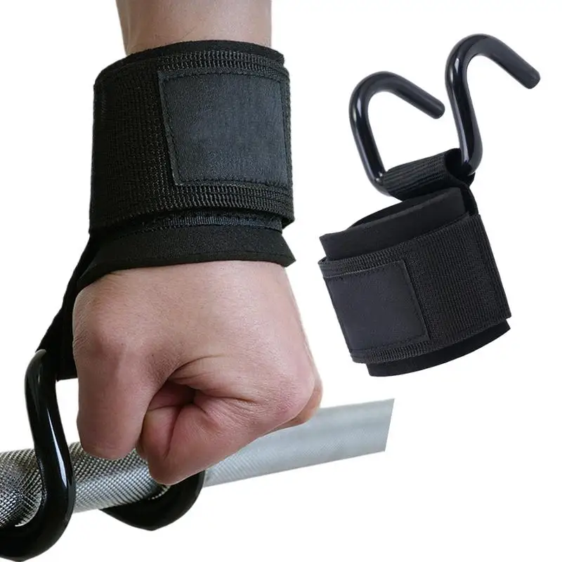 

Wrist Hooks For Weightlifting Deadlift Lat Pulldown Rowing Grip Anti Slip Pull Up Wrist Straps Hook For Gym Training Deadlift