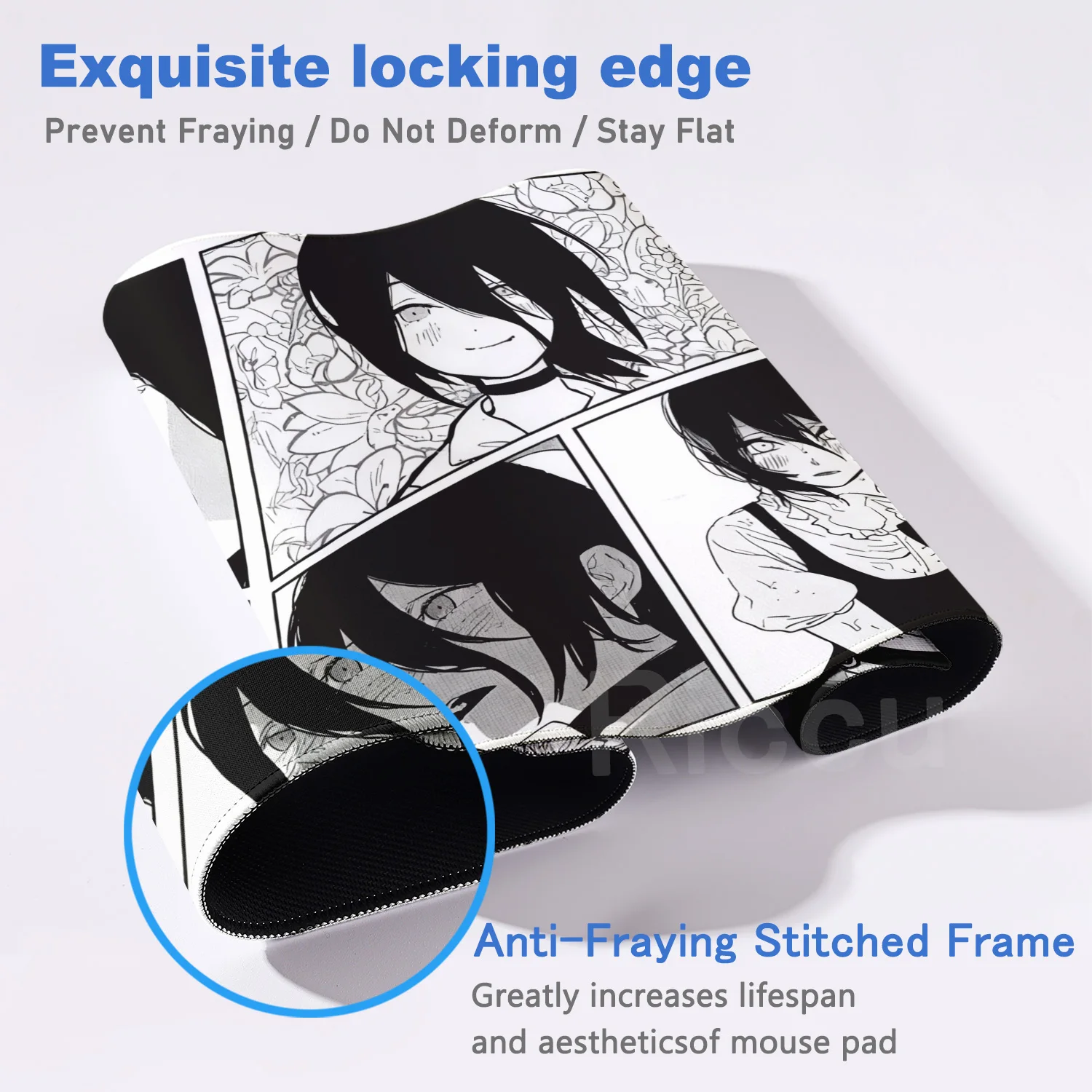 Podkładka pod mysz Comic Chainsaw Man XXL Anime Reze Gamer Makima Akcesoria Gamingowe 400x900mm Duża Mata na Biurko pod Klawiaturę Komputerową — zdjęcie produktu 4