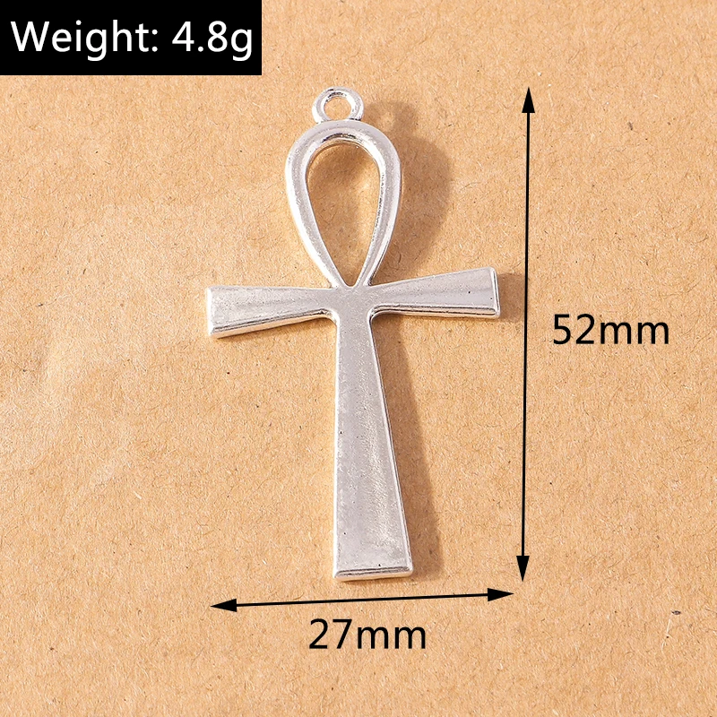 10 Stück Gothic Steampunk Kreuz-Anhänger für Schmuckherstellung, Metallkreuz-Anhänger, DIY-Ohrringe, Halsketten, Bastelbedarf – Detail 8