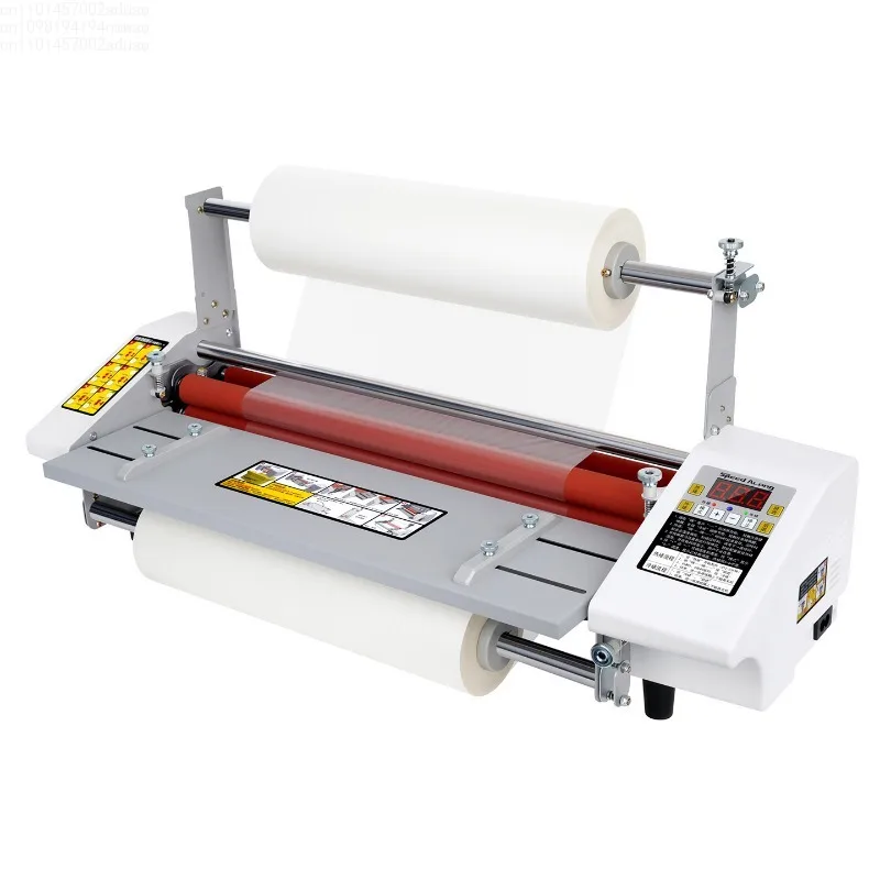 9350 A3+ 220V Laminating Machine Four Roller Cold Hot Laminator Rolling Machine film photo Laminating Machine English binding