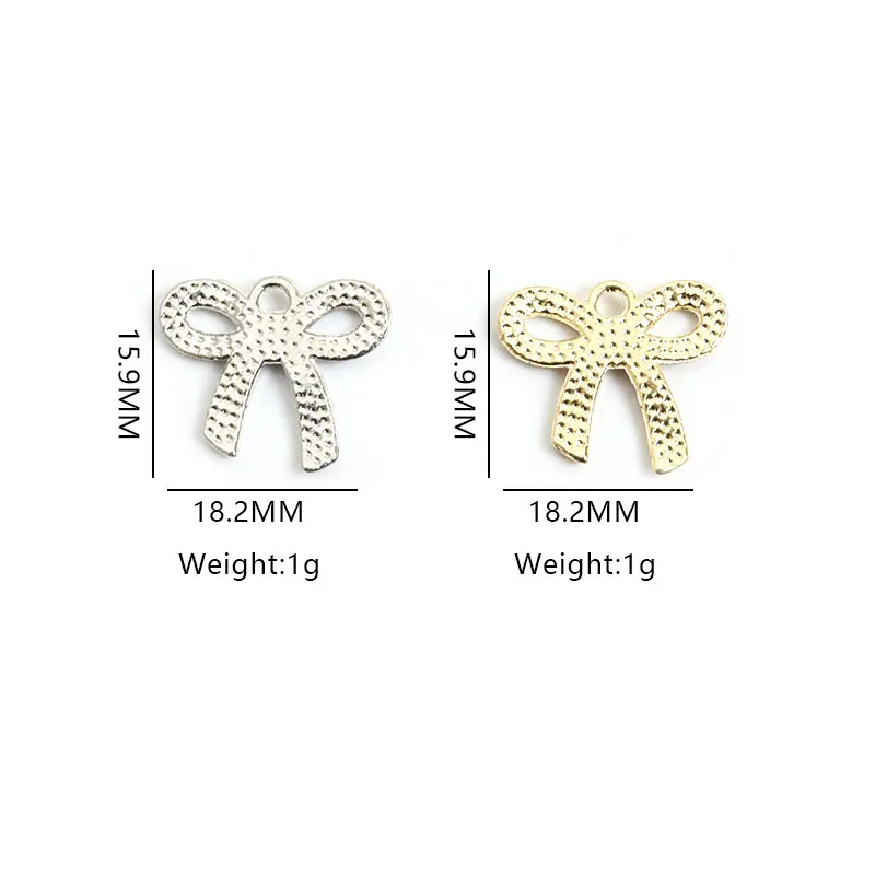 Ins Style Colourful Bowknot Enamel Charms 20pcs Girls Sweet Ornament Pendants For DIY Necklace Bracelet Earrings Gifts For Women