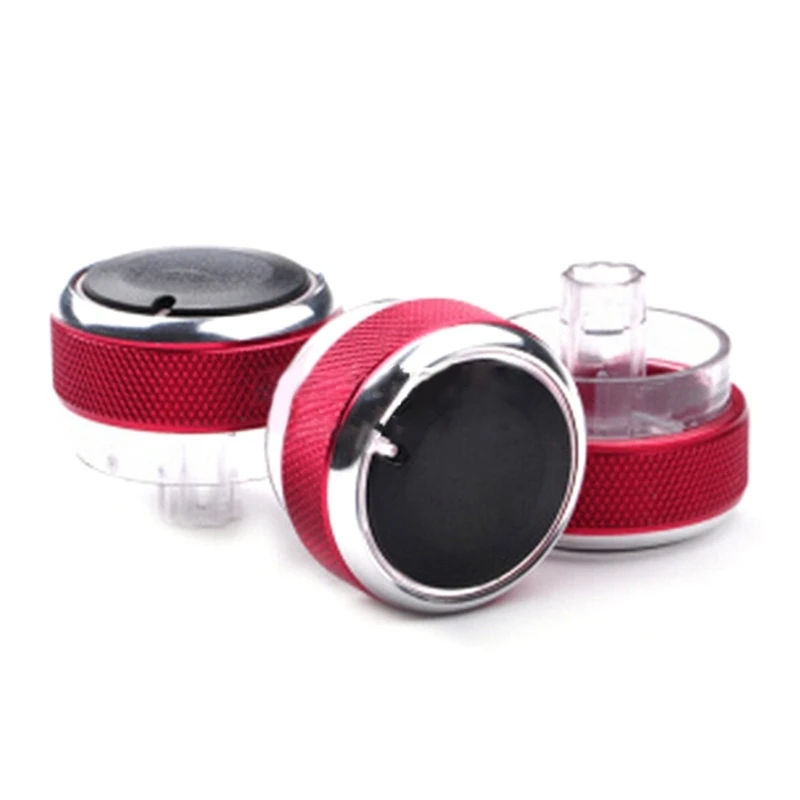 3pcs/set Aluminum Air Conditioning Knob Knob Heater Climate Control Buttons Fit for Car Accessories