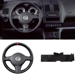 LS AUTO Hand-sewing Steering Wheel Cover for VW POLO 6N2 LUPO Braid On The Steering Wheel Auto Accessories Car Styling
