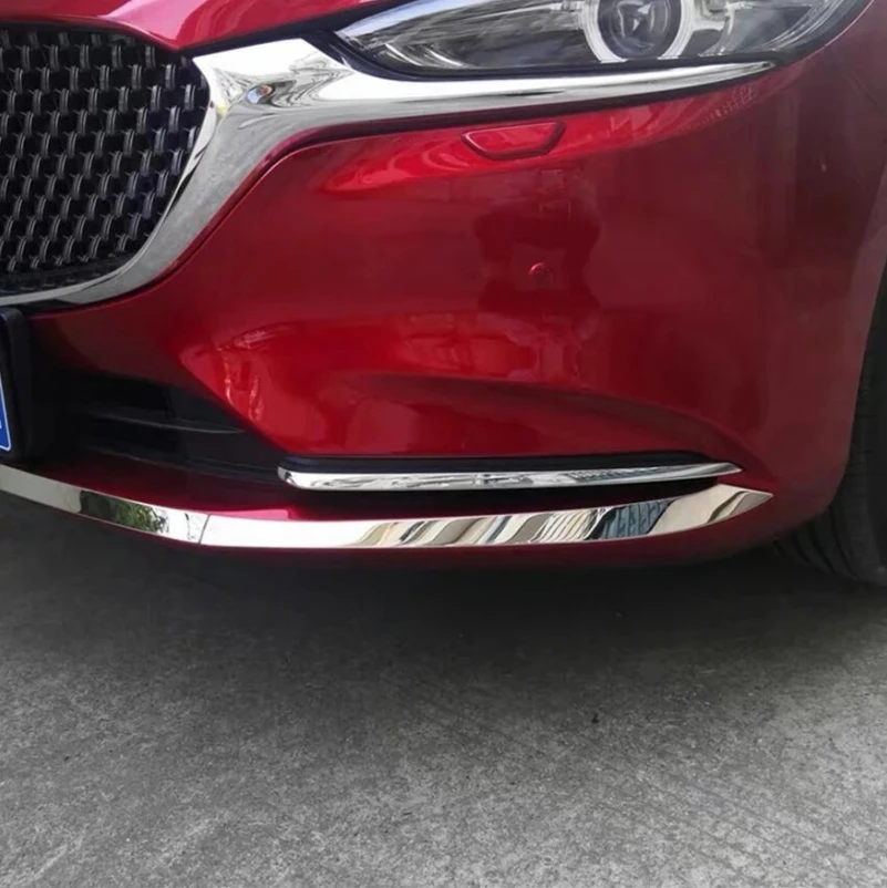 For Mazda 6 Atenza 2020-2023 Exterior Accessories Front Bottom Bumper Plate Front Lower Bumper Grille Grill Mesh Stripes