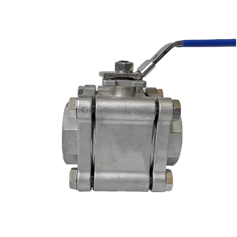 Stainless Steel 304 Industrial Manual 3PC  Female Thread 2000WOG Ball Valve