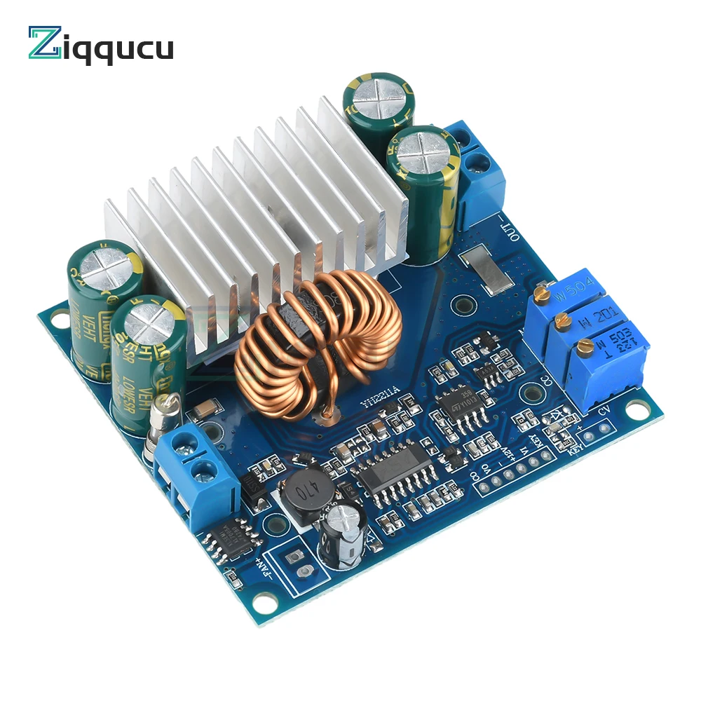 

Adjustable Buck Converter 9-50V 15A DC-DC Step-Down Module CC/CV Synchronous Rectification for Power Supply Solar MPPT