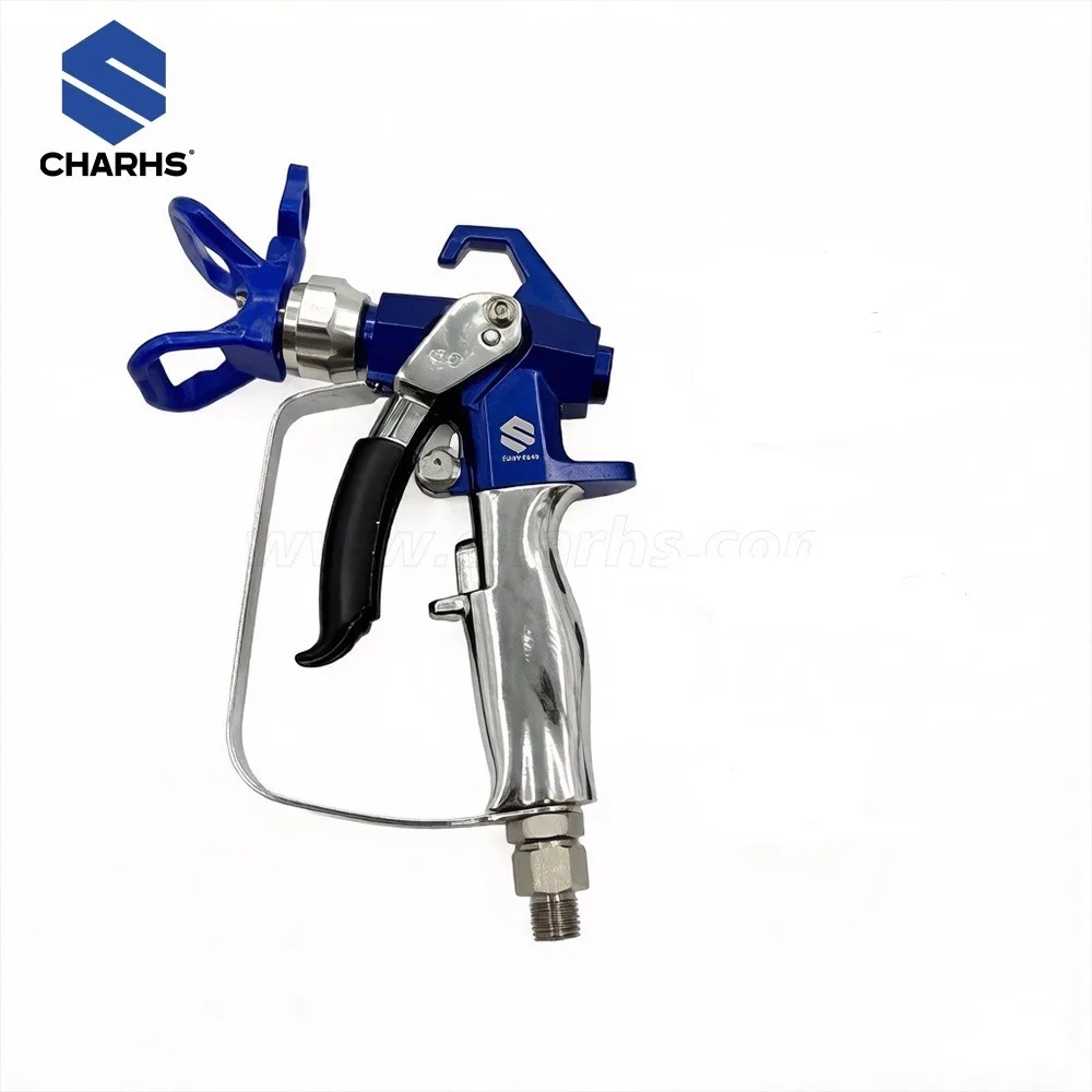 High Pressure Airless Spray Gun 3600Psi 24.8MP Two-Finger Type with Protective Cover Nozzle for Professional Painting image 2