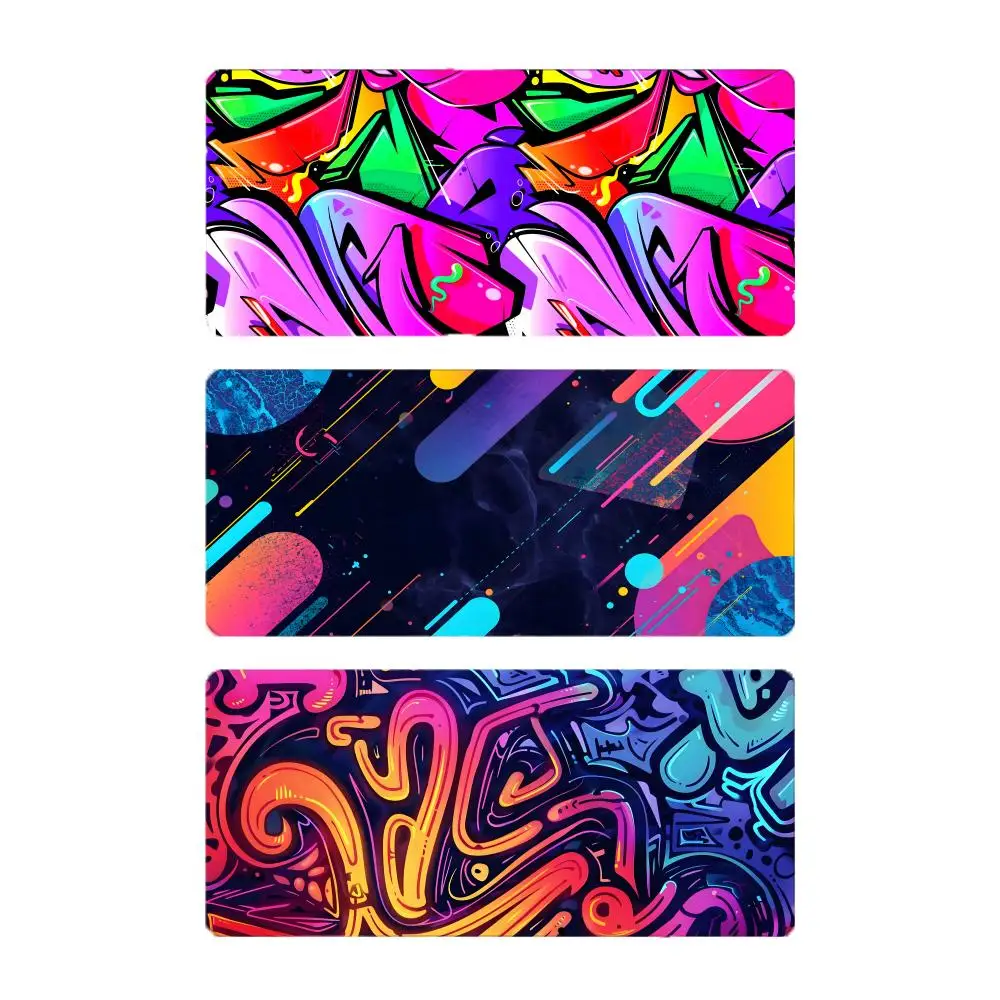 Graffiti Abstract Cool Modern Art Mouse Pad Mousepad Large Gaming LockEdge Thickened PC Table Desk Mat