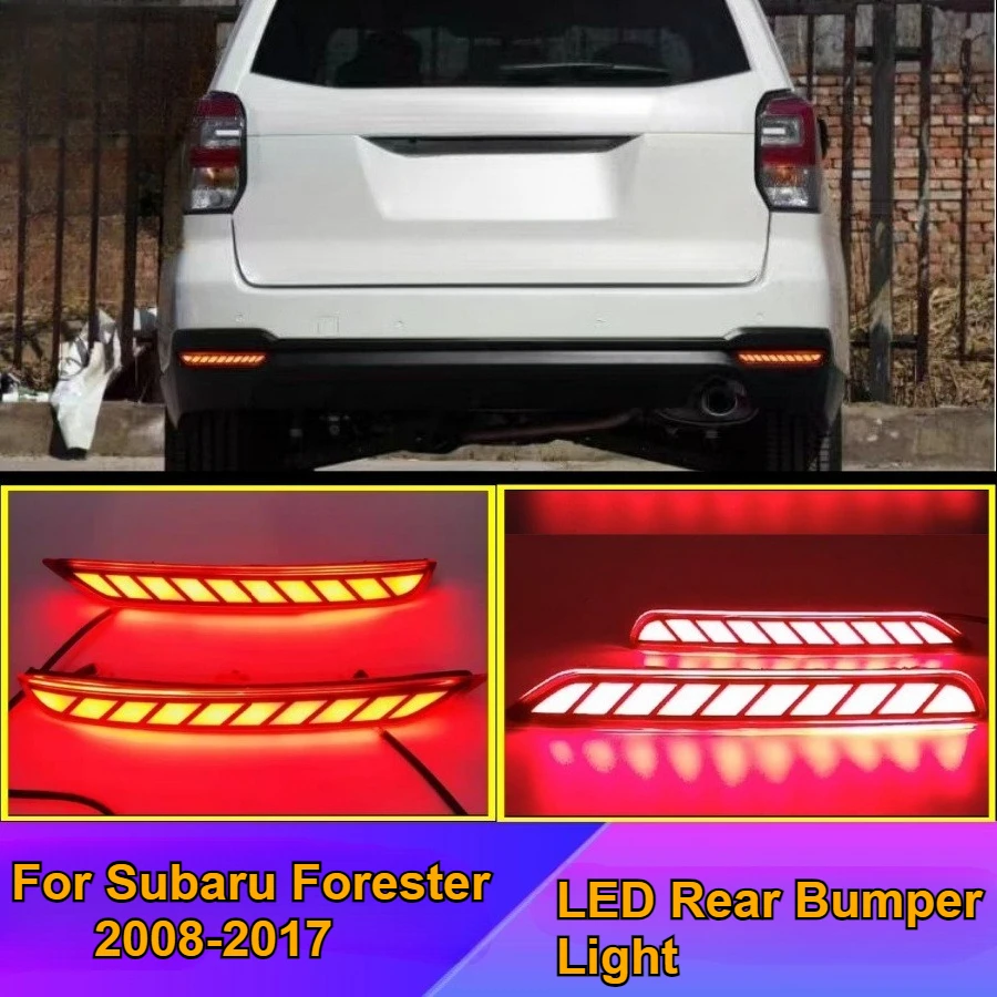 

For Subaru Forester 2008-2017 LED Rear Bumper Light Modification Rear Fog Turn Brake Light Accessories