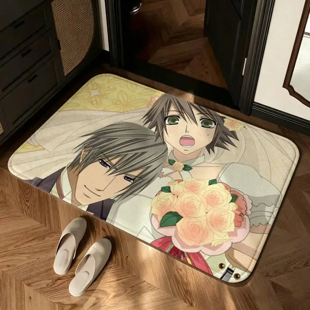 Sekai Ichi Hatsukoi Cartoon Style Shower Room Absorbent Small Floor Mat Soft Comfortable Decorative Foot Mat