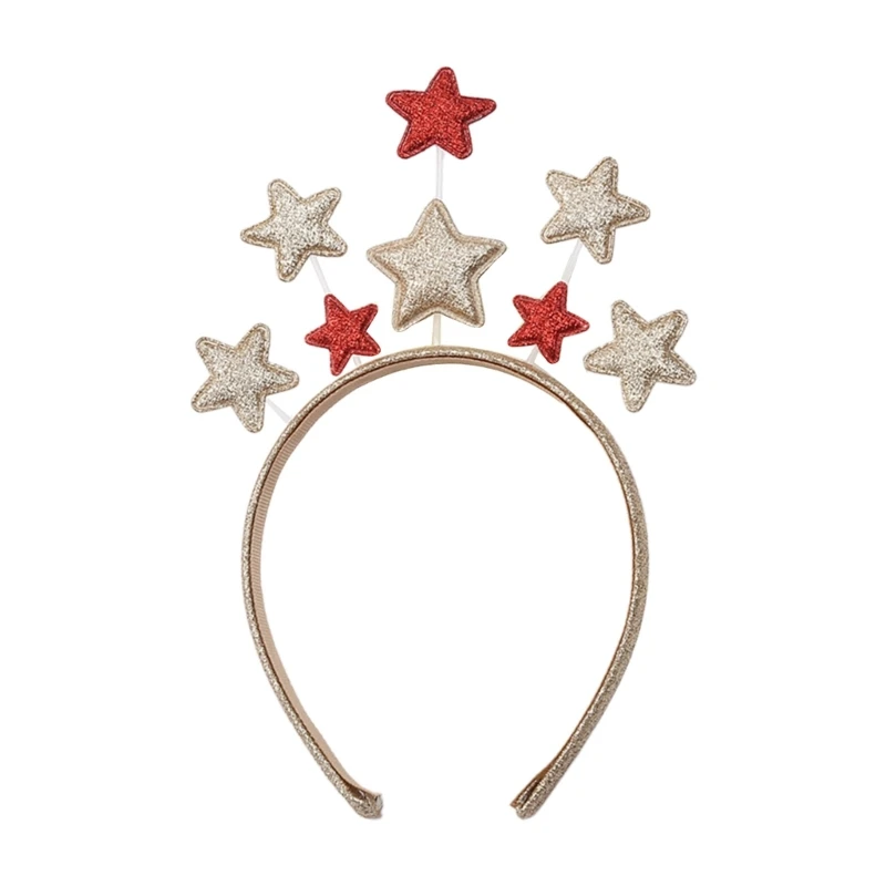 Shinning Five-point Star Hair Hoop Live Broadcast Headband Party Headwear