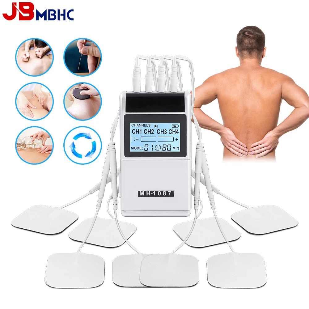 

15 Modes EMS Electric Muscle Stimulator Tens Unit Therapy Machine Meridian Physiotherapy Pulse Pain Relief Body Massager Health