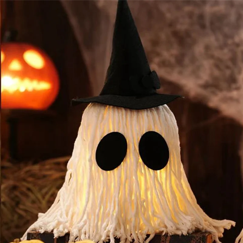 

CHCH Halloween Decorations Atmosphere Ornament Desktop Ghost Lamp Scene Layout Halloween Night Light Mexican Day Of The Dead