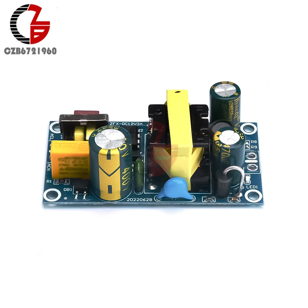 AC-DC 12V 3A 24V 1A Switching Power Supply Board Module Bare Board 12W AC-DC Isolated Power Supply Board 50Hz 60Hz