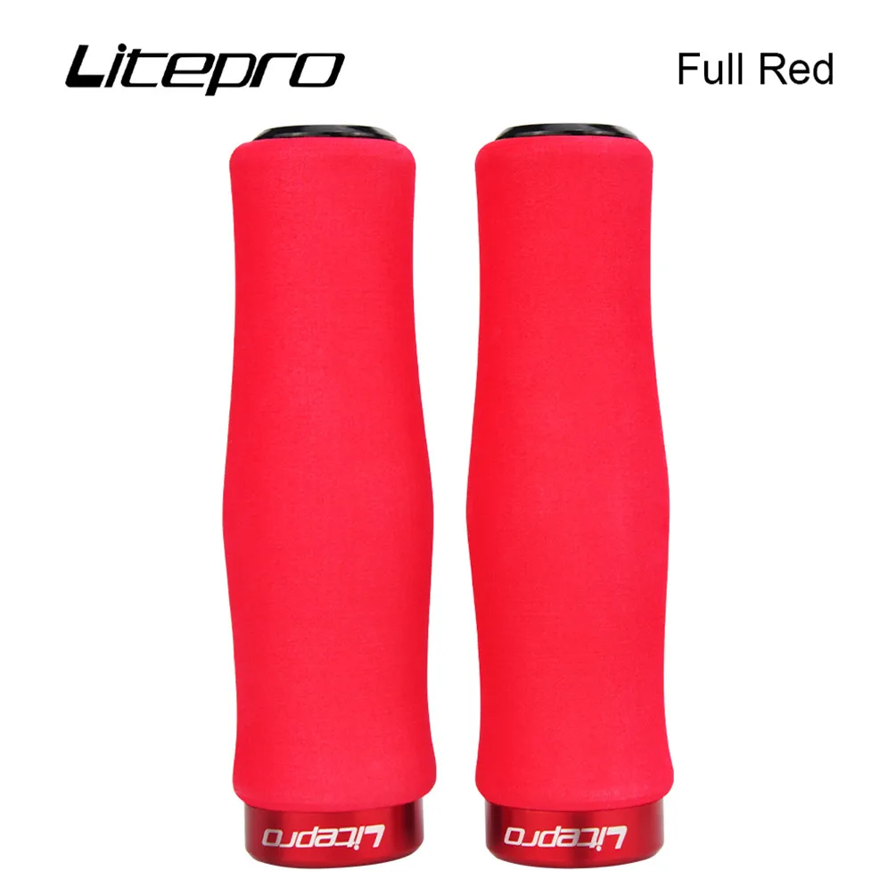 Litepro Folding Bike Ultra Light Single-Sided Lock Sponge Cover Grip MTB Mountain Bicycle 74g Lockable Handlebar Grips