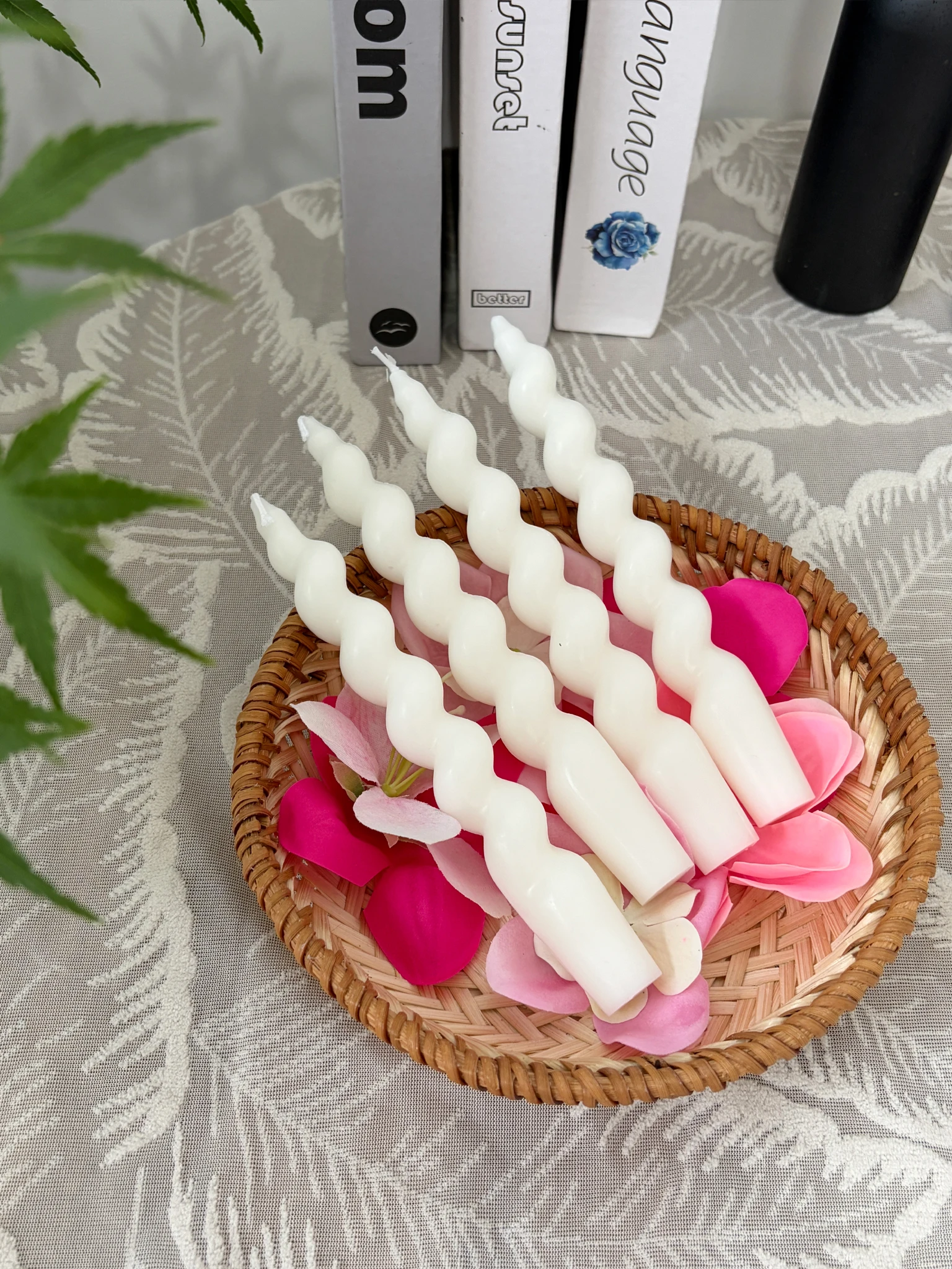 Yellow Desk Setup - Conjunto de Velas Aromáticas Espirais Amarelas