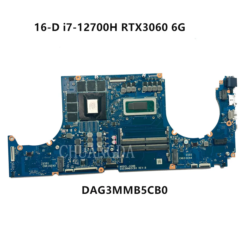 

16-D для HP SRLD1 i7-12700H RTX3060 6G, материнская плата для ноутбука DAG3MMB5CB0