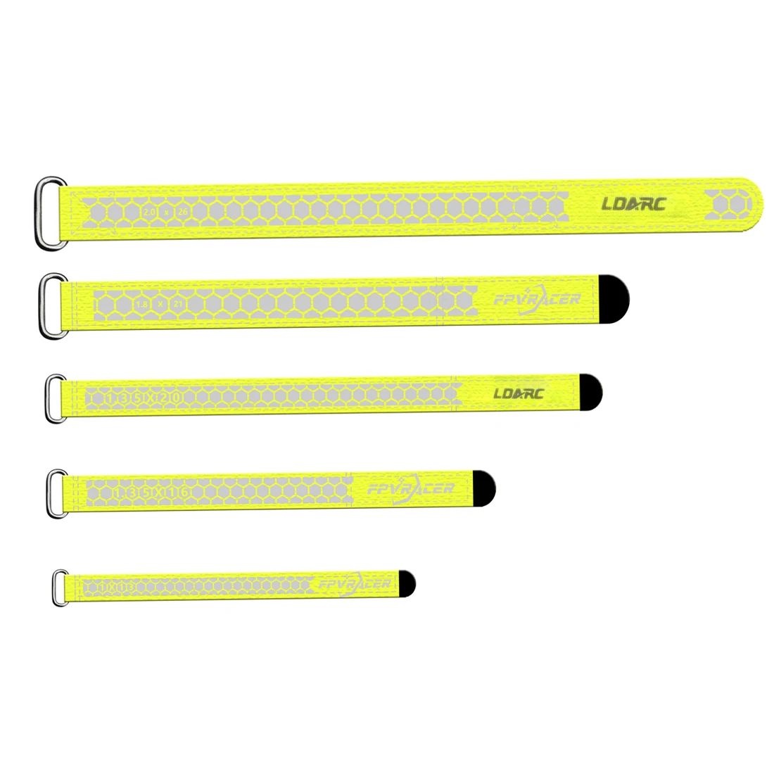 2PCS Magic Tape Battery Strap Ties Fixing Tools with Metal Buckle for FPV Racing Freestyle Long Range Drones DIY Part
