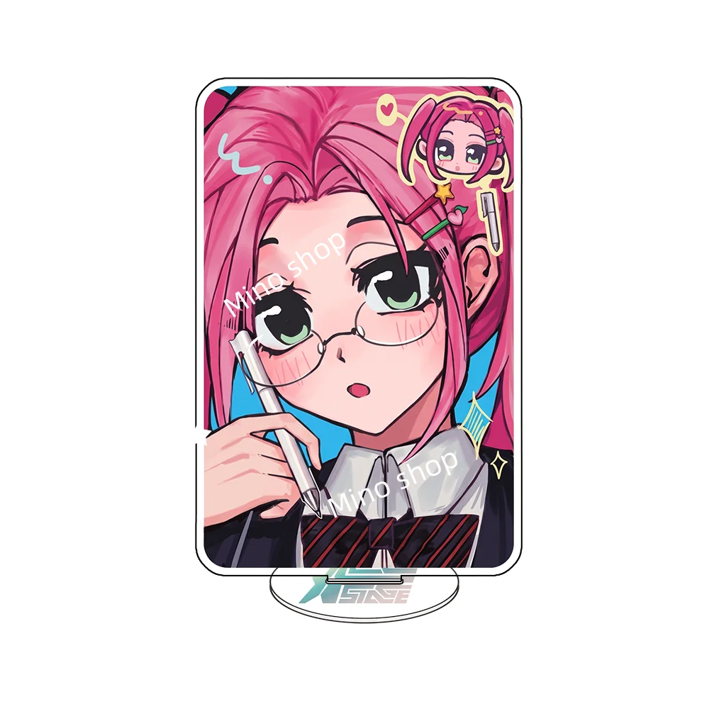 Anime Alien Stage Mizi Sua Till Ivan Luka Hyuna 15CM Double Sided Acrylic Stand Keychain Cosplay Desk Decor Collect Fan Gifts