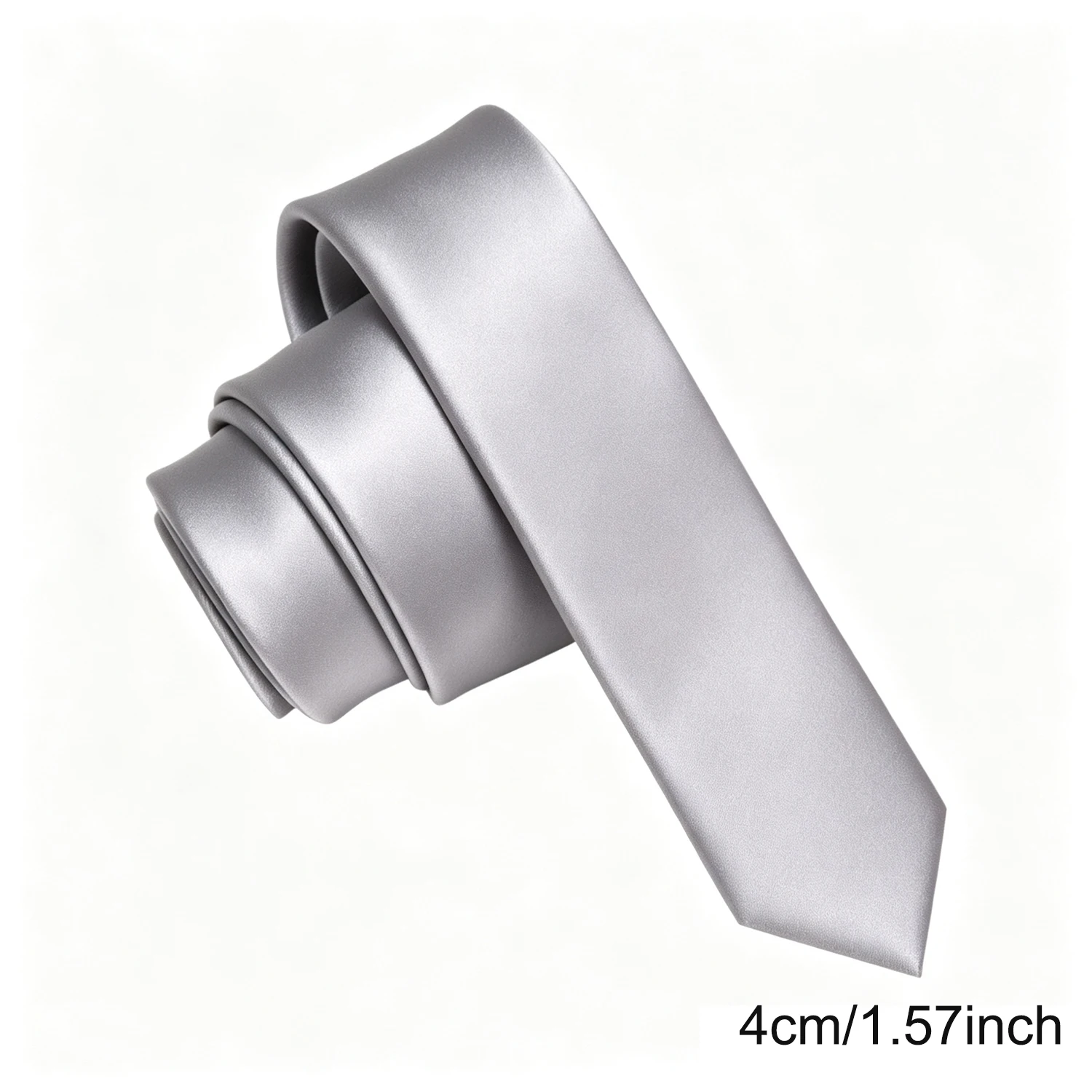 6 Modelle, grüne, lässige Krawatte, 4 cm breit, einfarbig, schmale Passform, handgefertigt, modische Herrenkrawatten für Hochzeiten, Partys und als Geschenk. – Detail 6
