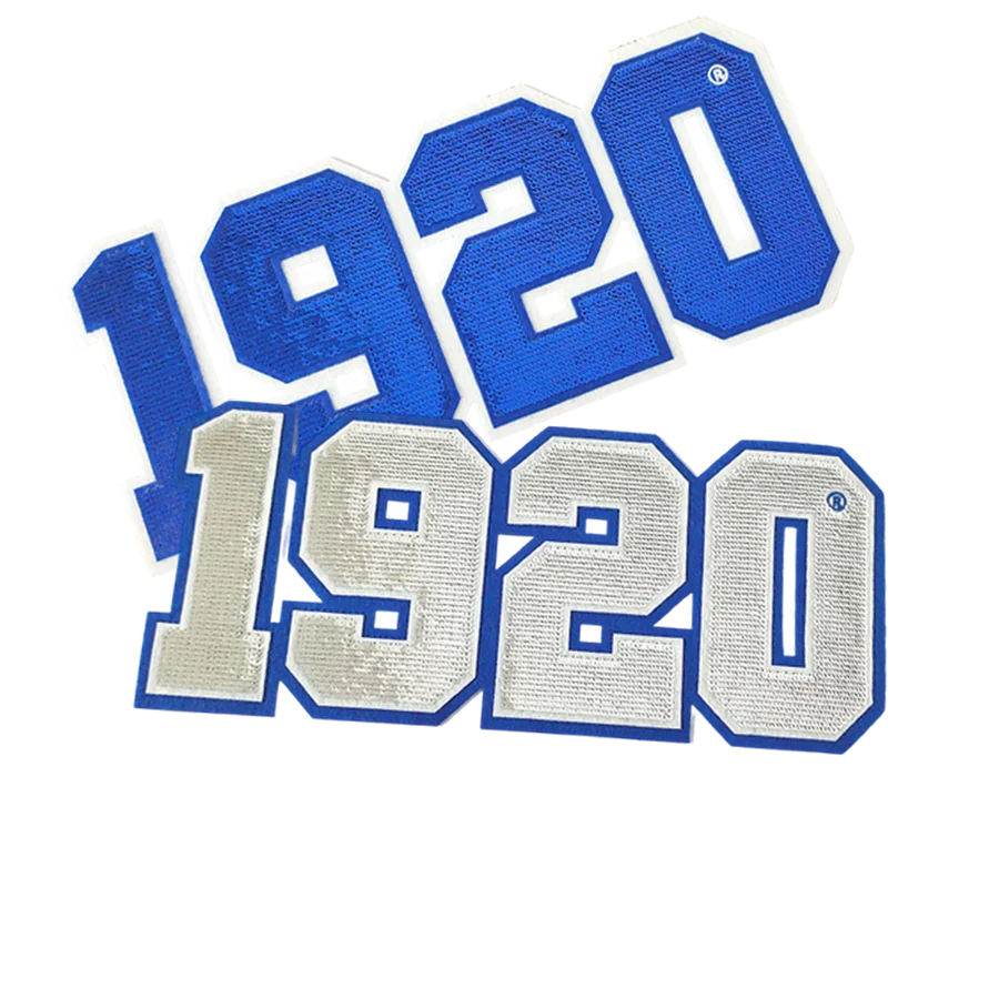 

Оптовая продажа, настраиваемая нашивка Zeta Phi Beta 1920 с блестками, нашивка греческого женского общества для толстовки и наволочки, значок «сделай сам»