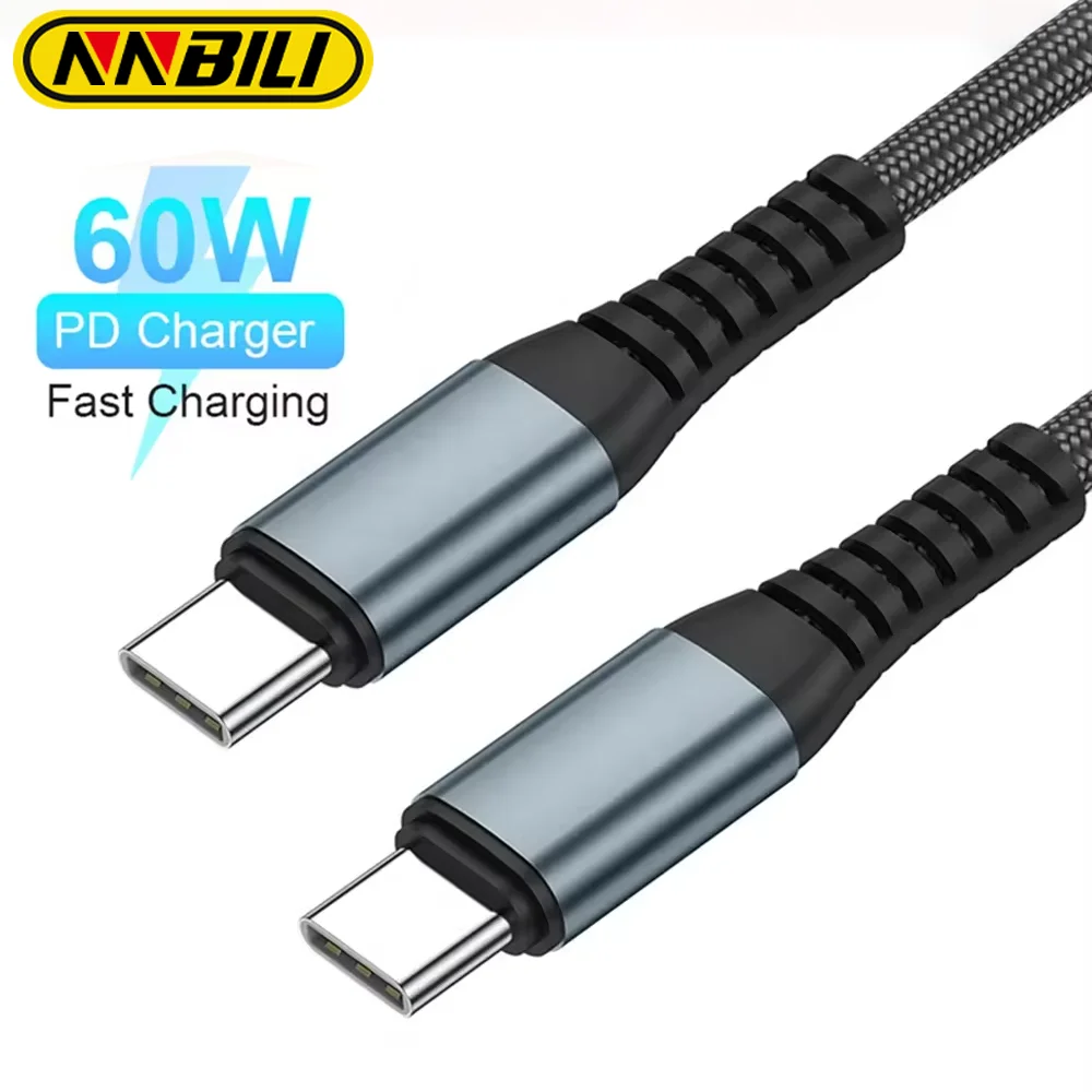 

Высокоскоростной зарядный кабель USB C для зарядных устройств, 60 Вт, 3 А