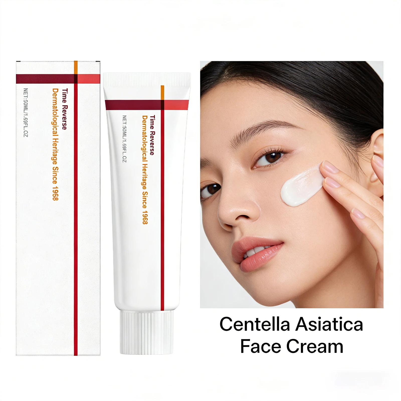 Centella Asiatica Face Cream Moisturizing Hydrating Firming Anti-Aging Skin Tightening Reduce Wrinkles Lightweight Facial Care
