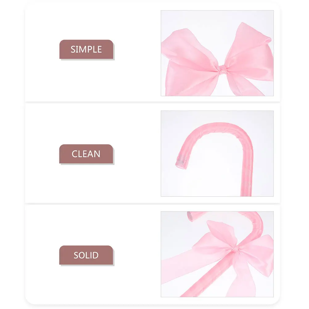 2Pcs Bow Cane Elegant Masquerade Valentine Party Accessory Durable Stylish Roleplaying Jazz Dance Performance Kids Cosplay