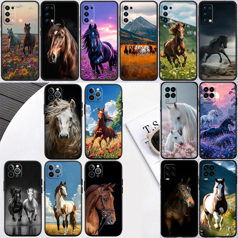 IY15 Fine Horse Phone Case for Samsung Galaxy S20 S21 Ultra FE Plus A26 A30 A30S A31 A52 A42 A50 A50S