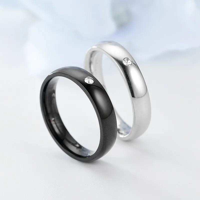 Anime Stainless Steel Rings Cosplay Props Men Women Couple Lover Ring Jewelry Accessories Gifts Width4mm