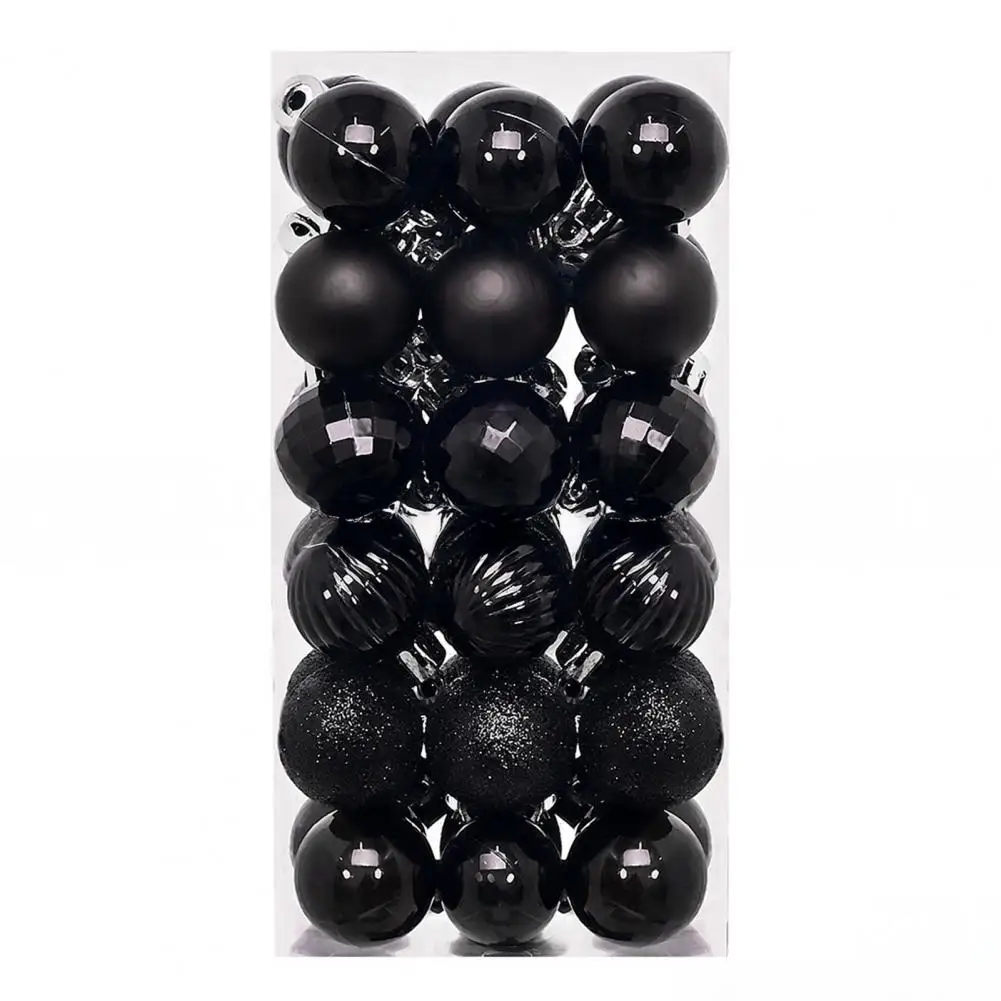 36 Stück 3CM Weihnachtskugeln Christbaumschmuck Anhänger für Heim-Party-Dekoration 2026 Neujahr Navidad Geschenke Ornamente Zubehör – Detail 1