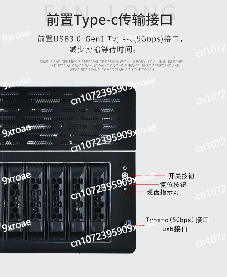 The Nas Series 12-disk Server Hot-swappable Chassis Supports ATX Motherboard Network Data Storage Industrial Control Devices