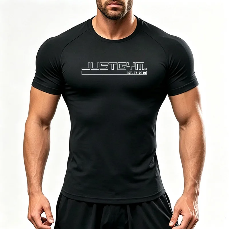 Men's Quick Dry Running T-Shirts Raglan Short Sleeve Gym Workout Top Moisture Wicking Lightweight Athletic Fitness Summer Tee