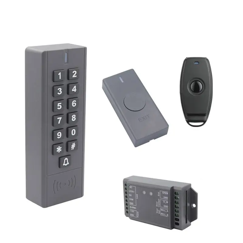 

【MUST-HAVE】Waterproof Door Lock Remote Control Access Control 125Khz ID /IC Card RFID Access Control Wireless Keypad Control Rea