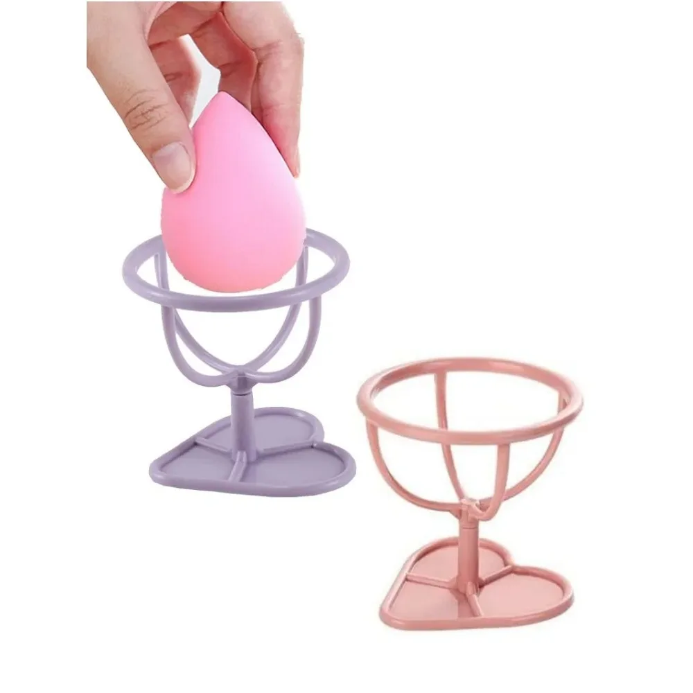 3pc Makeup Powder Puff Sponge Storage Shelf Cosmetic Sponge Stand Beauty Wet Bags for Babies Rack Makeup Support Blenders Stand