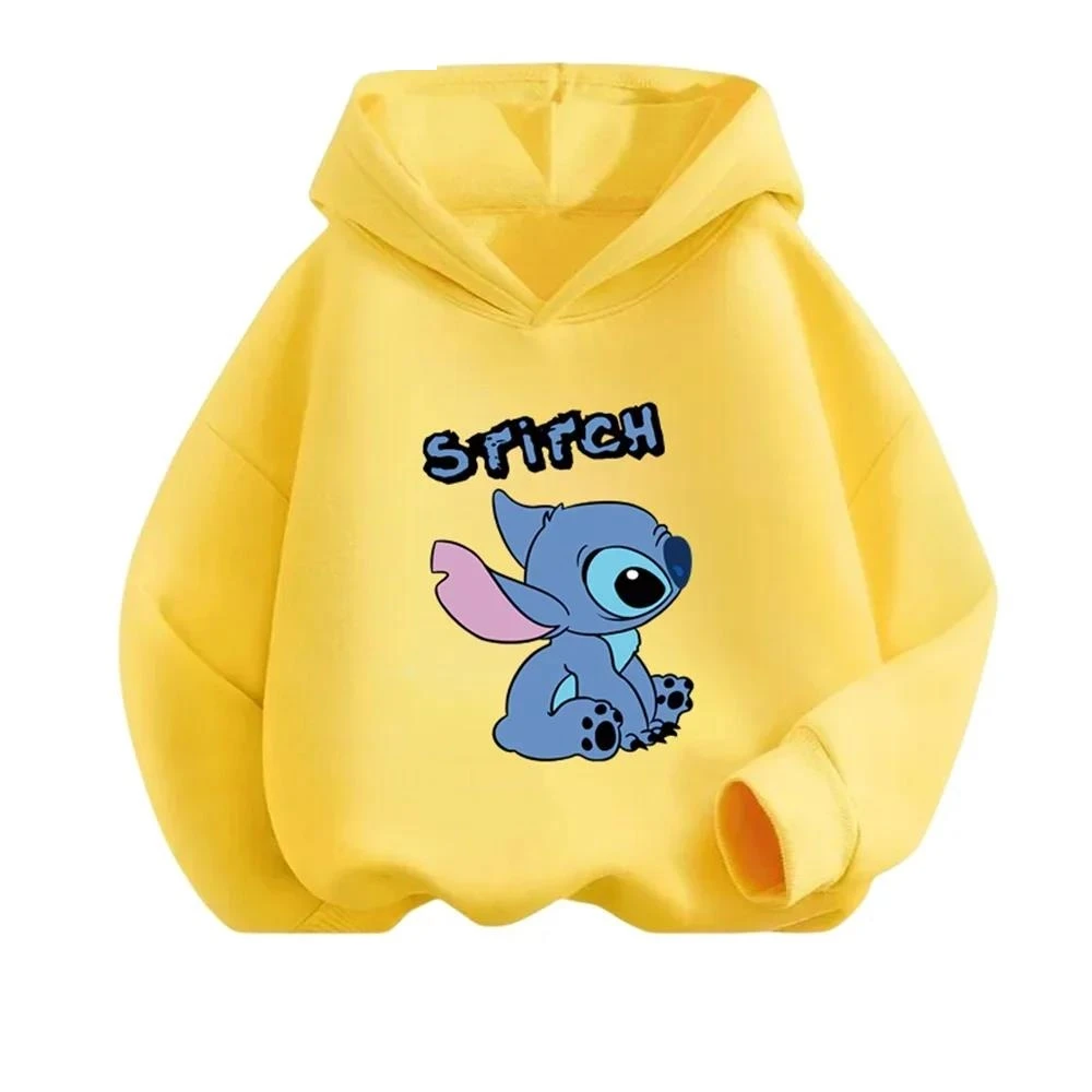 Children's Trucksuit Sweatshirts Stitch Spring Autumn Long Sleeves Hoodies Clothes Boys Clothes Girls Stich Cartoon Casual Tops