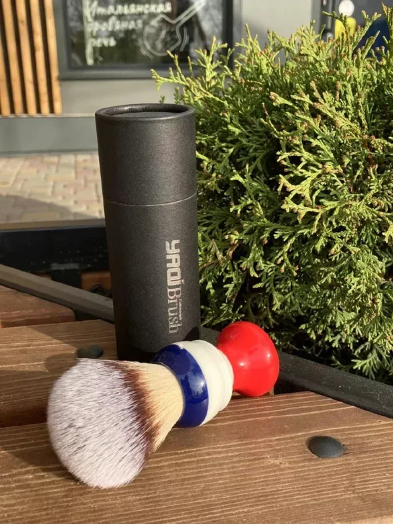 2026 YAQI Freedom 24mm Synthetikhaar-Pinsel für Nassrasur, Professionelles Reise-Bartpflege-Werkzeug für Männer – Detail 15