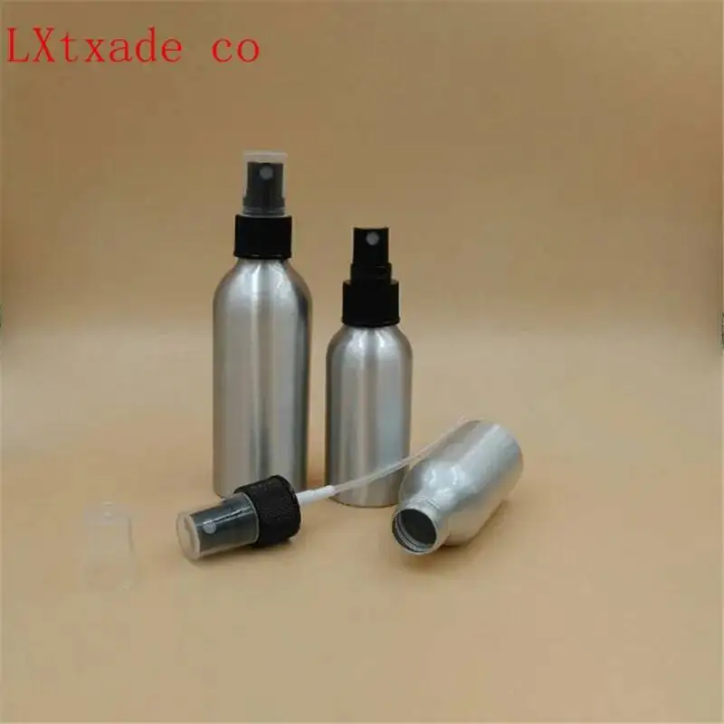 스프레이 포함 빈 실버 알루미늄 금속 향수병, 화장품 용기, 도매, 50 개, 30, 50ml, 100ml, 120ml, 1 3.5, 4 OZ