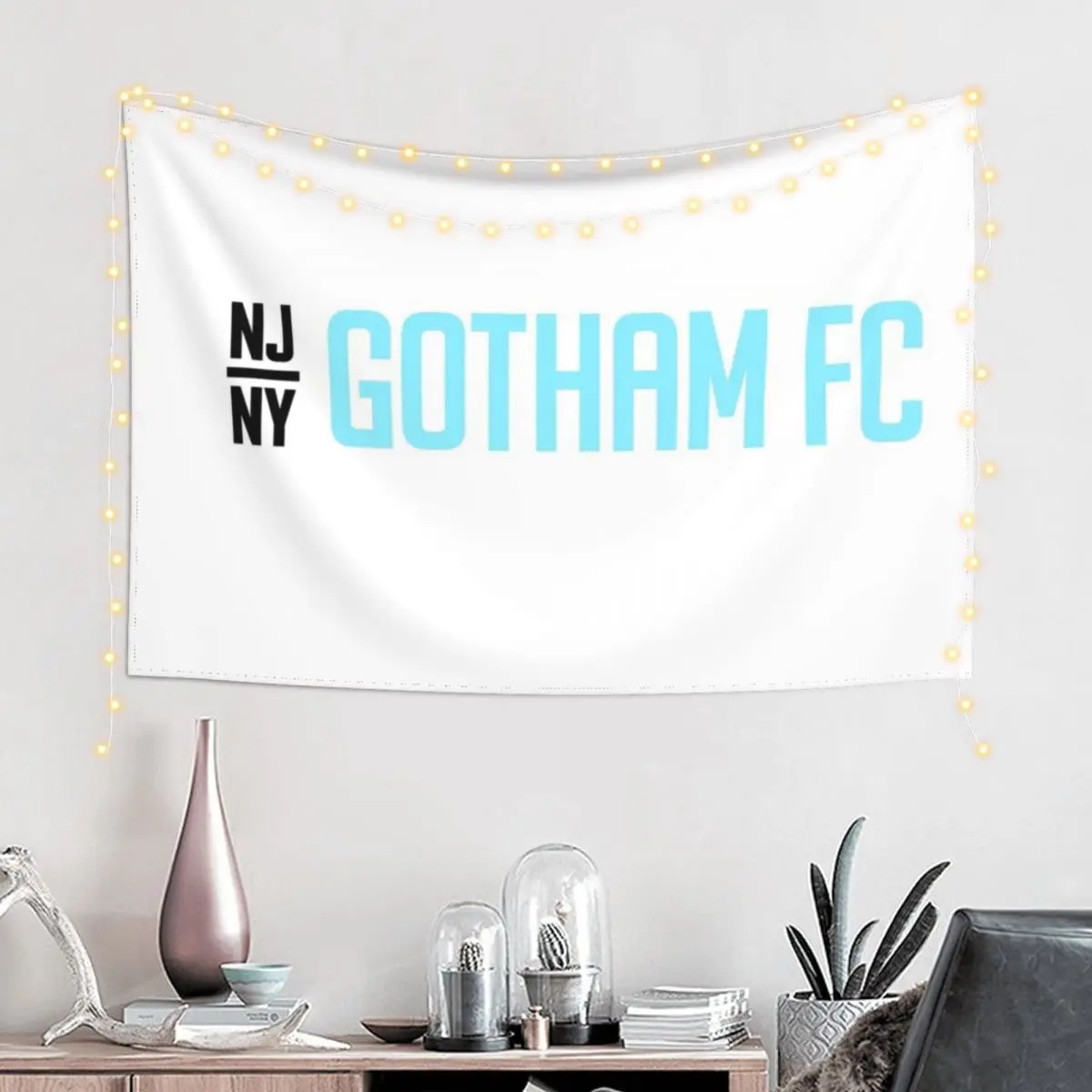 Gotham FC Tapestry Decoration Wall Aesthetic Room Decor Room Decor Aesthetic Tapestry