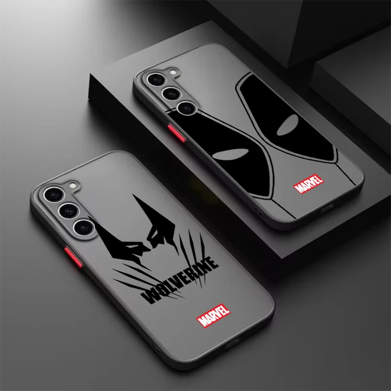 Marvel Wolverine Deadpool Cool Frosted Translucent For Samsung A53 A52 A33 A32 A51 A71 A21S A13 A73 A50 A22 A12 5G TPU