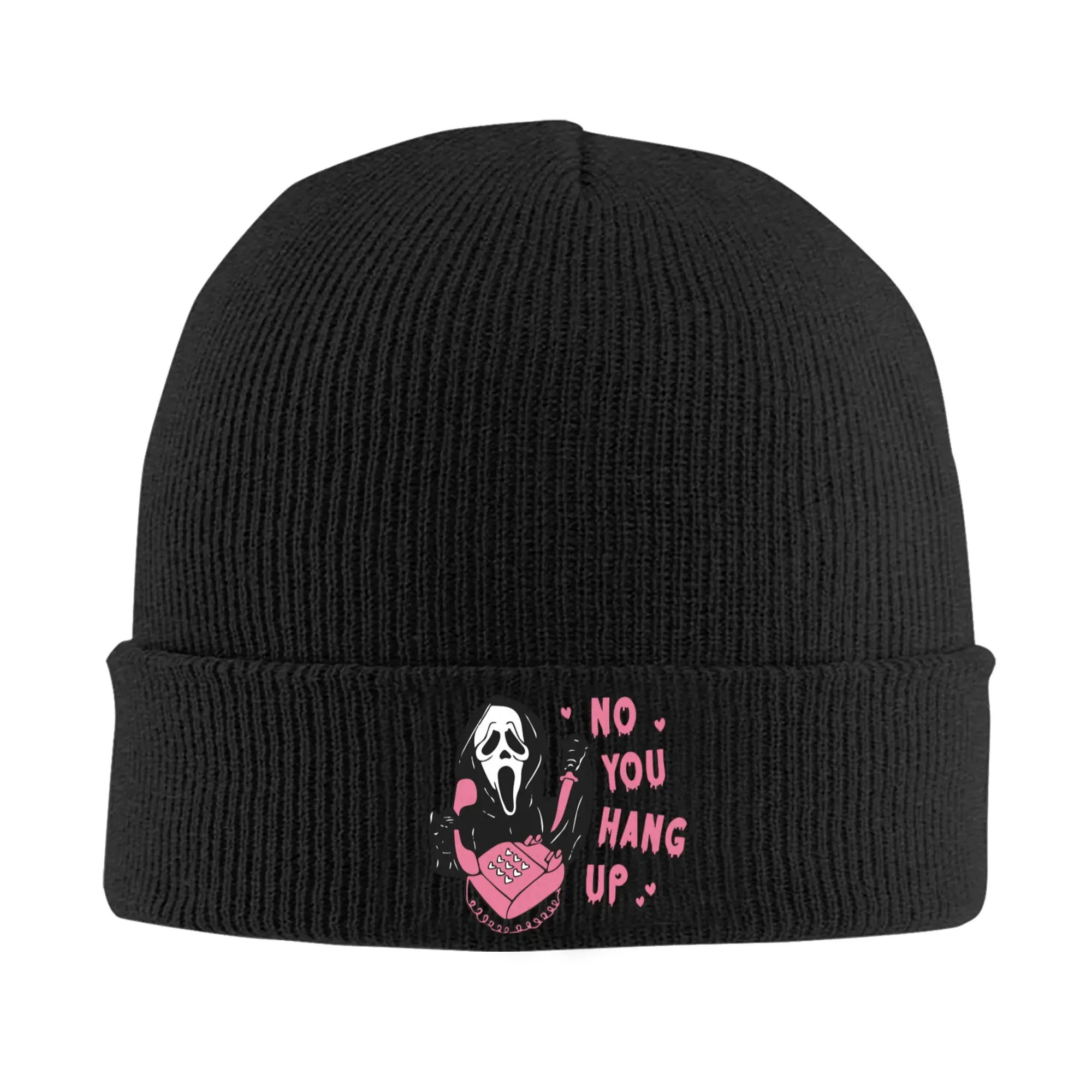 Halloween Screaming Skullies Beanies Caps Men Women Unisex Fashion Winter Warm Knit Hat Adult Ghost Killer Face Bonnet Hats