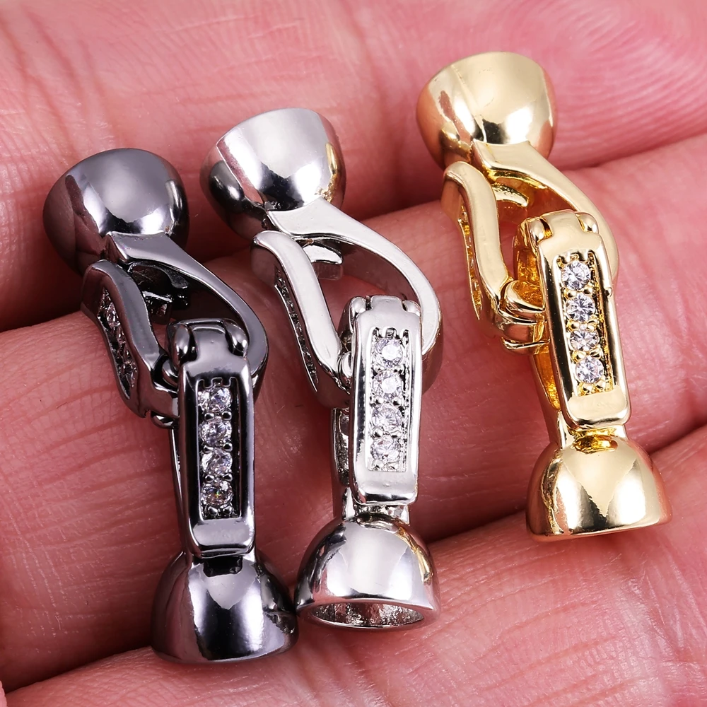 Juya handgemachte 18K Gold versilbert Verschluss Bail Connector Verschlüsse Zubehör für Handarbeiten Perlen Perlen Schmuckherstellung – Detail 11