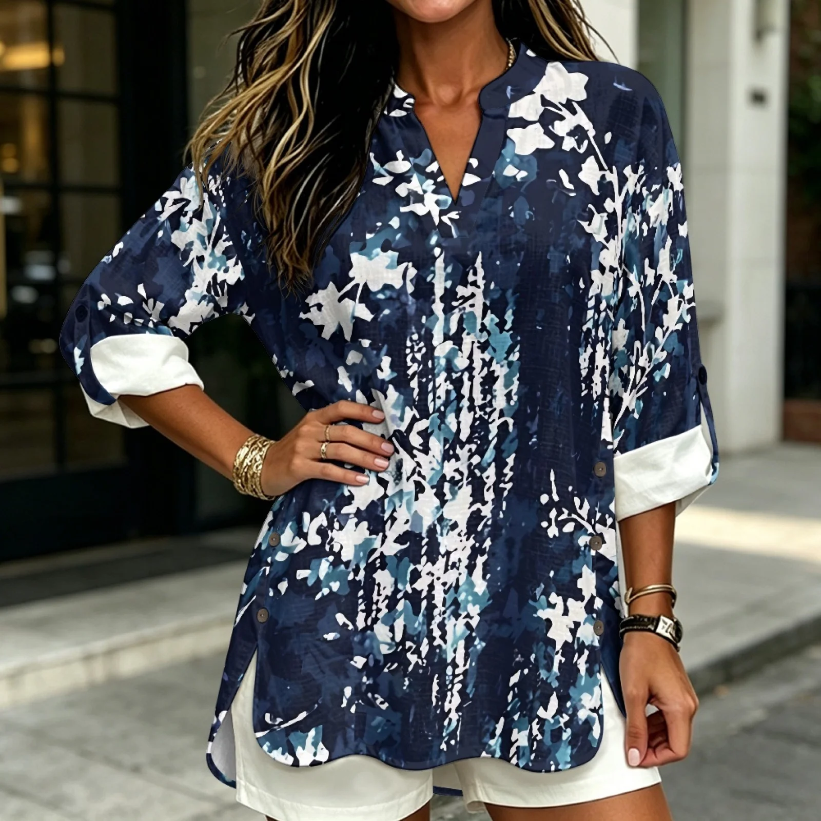 S&S Watches & Jewelry Ho Chi Minh - PENSTROLL Blusa Tipo Túnica com Estampa