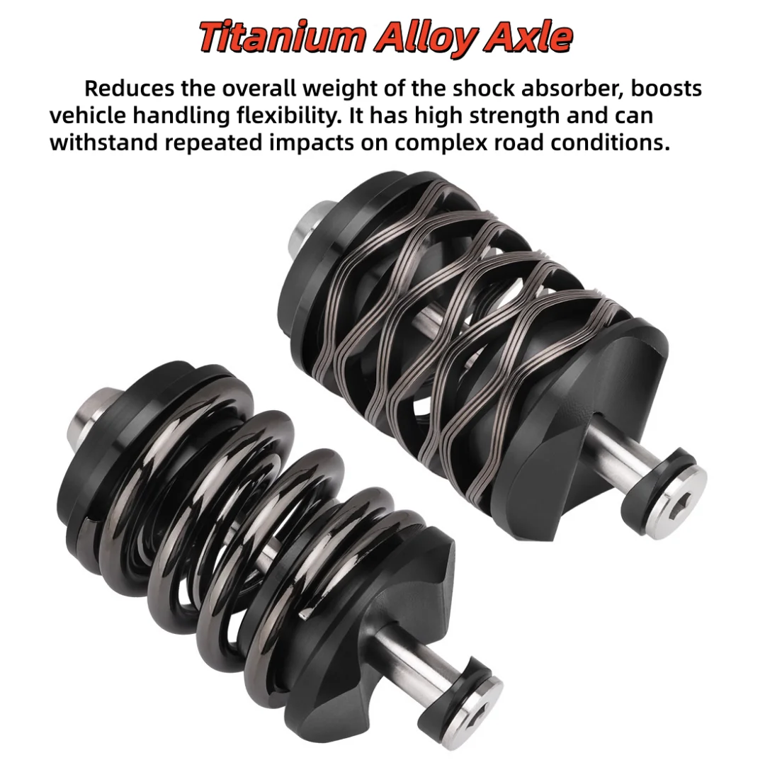 LITEPLUS Brompton دراجة قابلة للطي ممتص الصدمات سبائك التيتانيوم المحور تم إصدارها حديثًا Cline 12 - سلسلة سرعة من Pline Tline في 2025