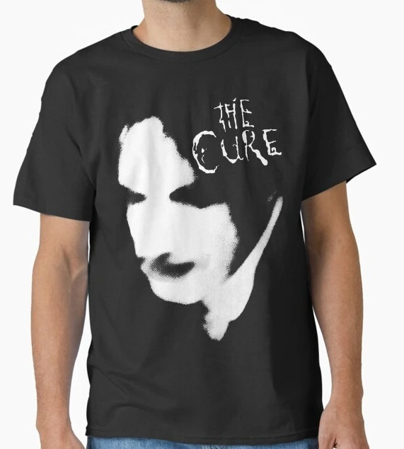 

Мужская и женская свободная футболка с короткими рукавами The Cure Punk Goth Band с графическим принтом, повседневная круглая роскошная одежда на весь год