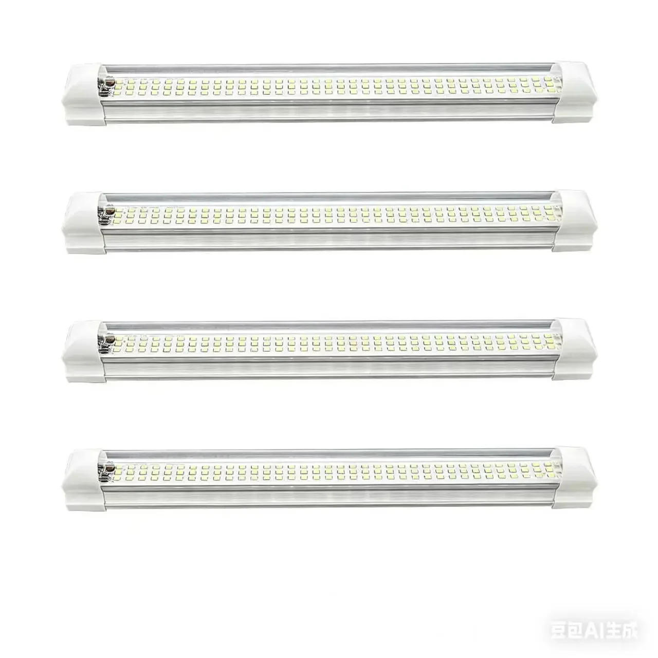 4X 108LED 12V White Strip Light Bar Super Bright Car Interior Lamp Waterproof For Camping Caravan Boat RV Marine Retrofit